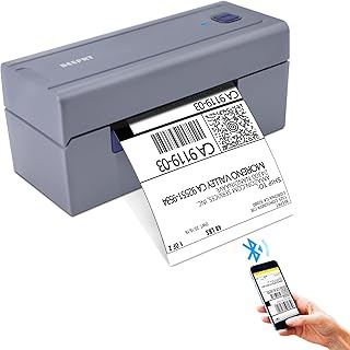beeprt Bluetooth Shipping Label Printer - 4x6 Wireless Label Printer for Shipping Packages, Thermal Label Printer Compatible with Shopify Ebey Amazon Etsy FedEx UPS USPS Small Business Home 72pcs/min