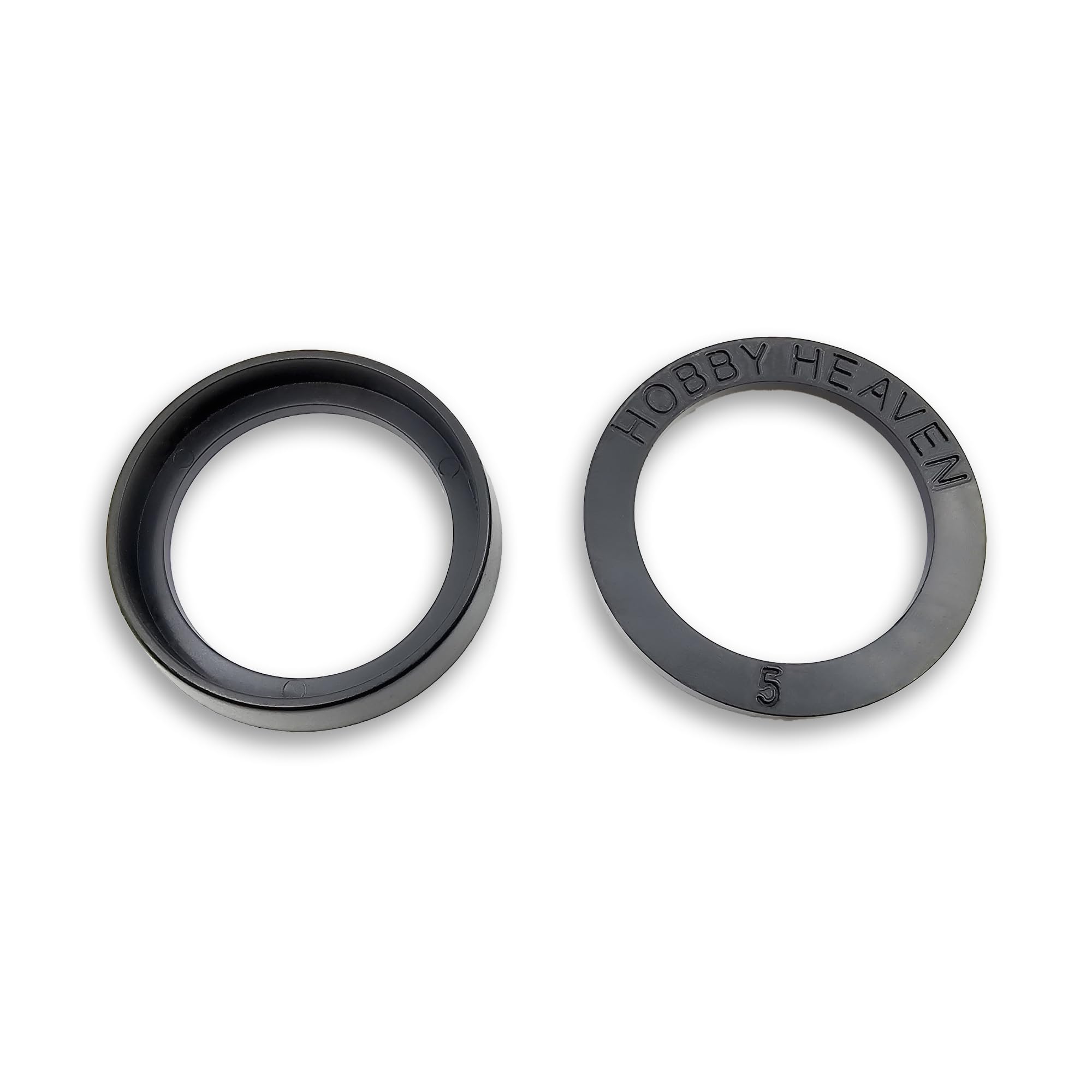 Base Size Adapters 25mm to 28mm – Hobby Heaven Conversion Rings for Miniature Gaming Bases – Black Plastic Rings for Tabletop Figures (1 pc)