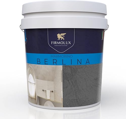 Marmorino Berlina Auténtico Yeso veneciano  Yeso liso  Hecho en Italia a partir de cal y mármol  OscuroColores negros (22)  Color SW6990 Caviar