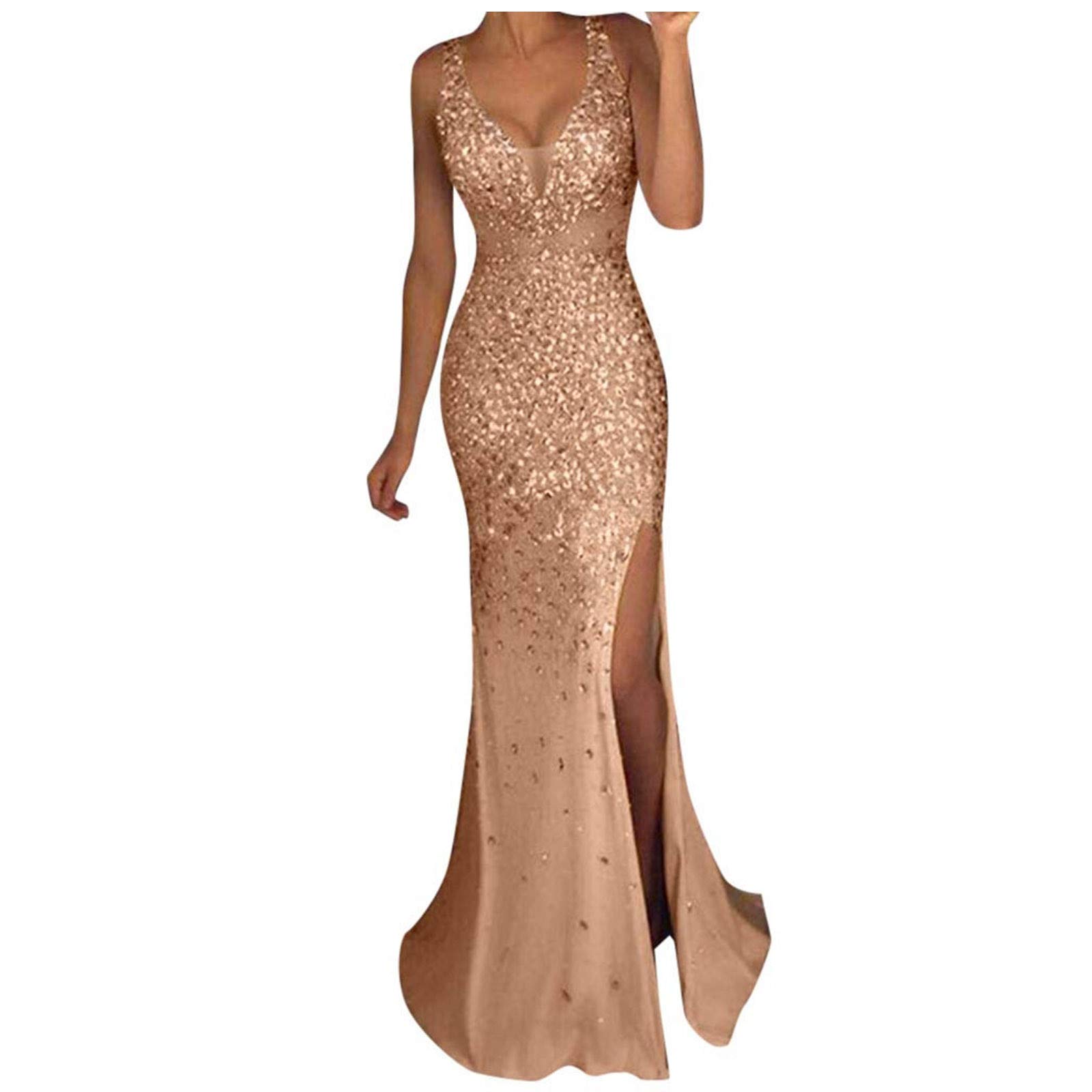 Midi Dresses For Women Uk Neck Gold Bridesmaid Gown Prom | Desertcart INDIA Midi Dresses For Women Uk Neck Gold Bridesmaid Gown Prom | Desertcart INDIA