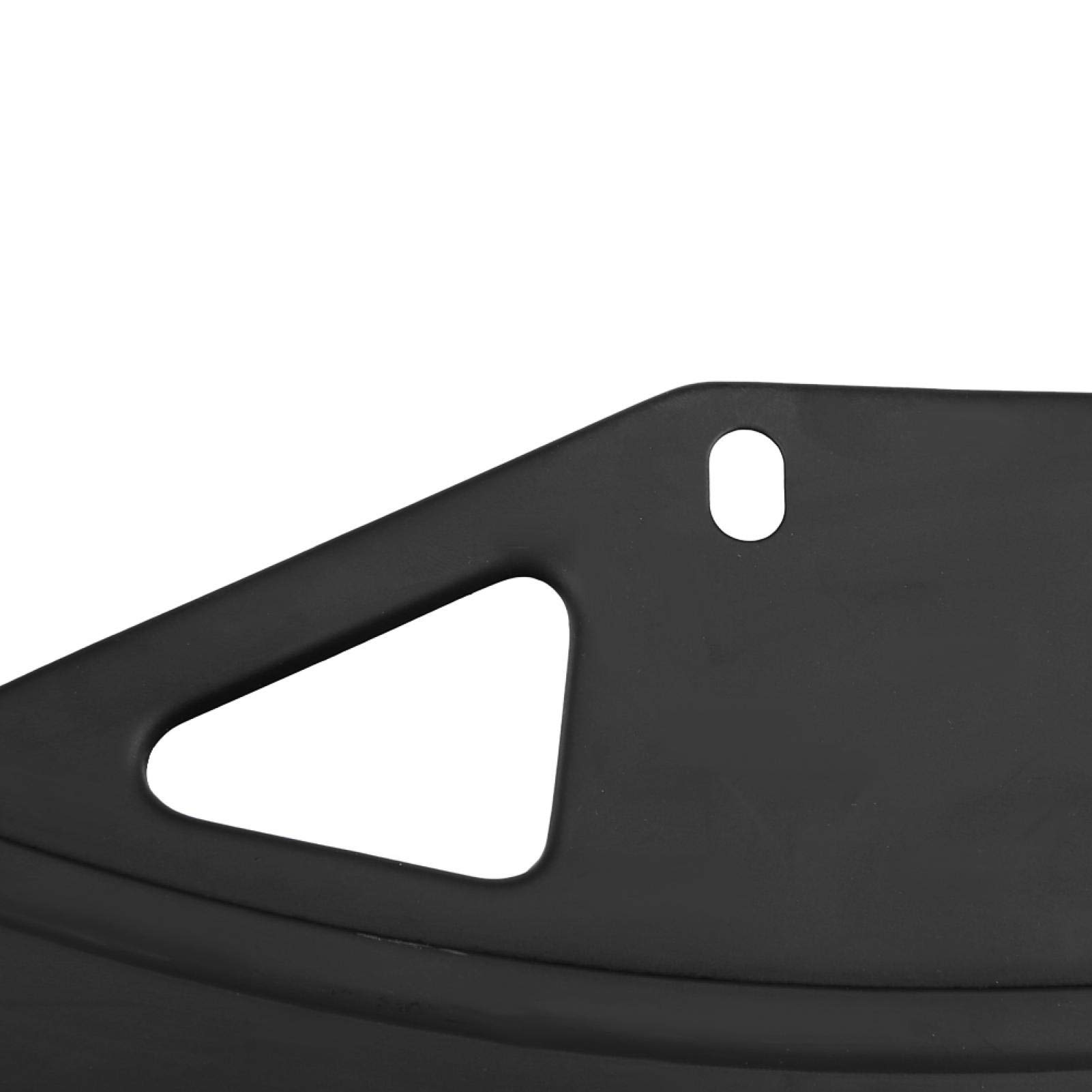 Guardabarros Delantero de Motocicleta Guardabarros de Metal Negro/Cromo Rueda de Montaje Cubierta de Barro Protector Contra Salpicaduras para GN125 GN250(Negro)