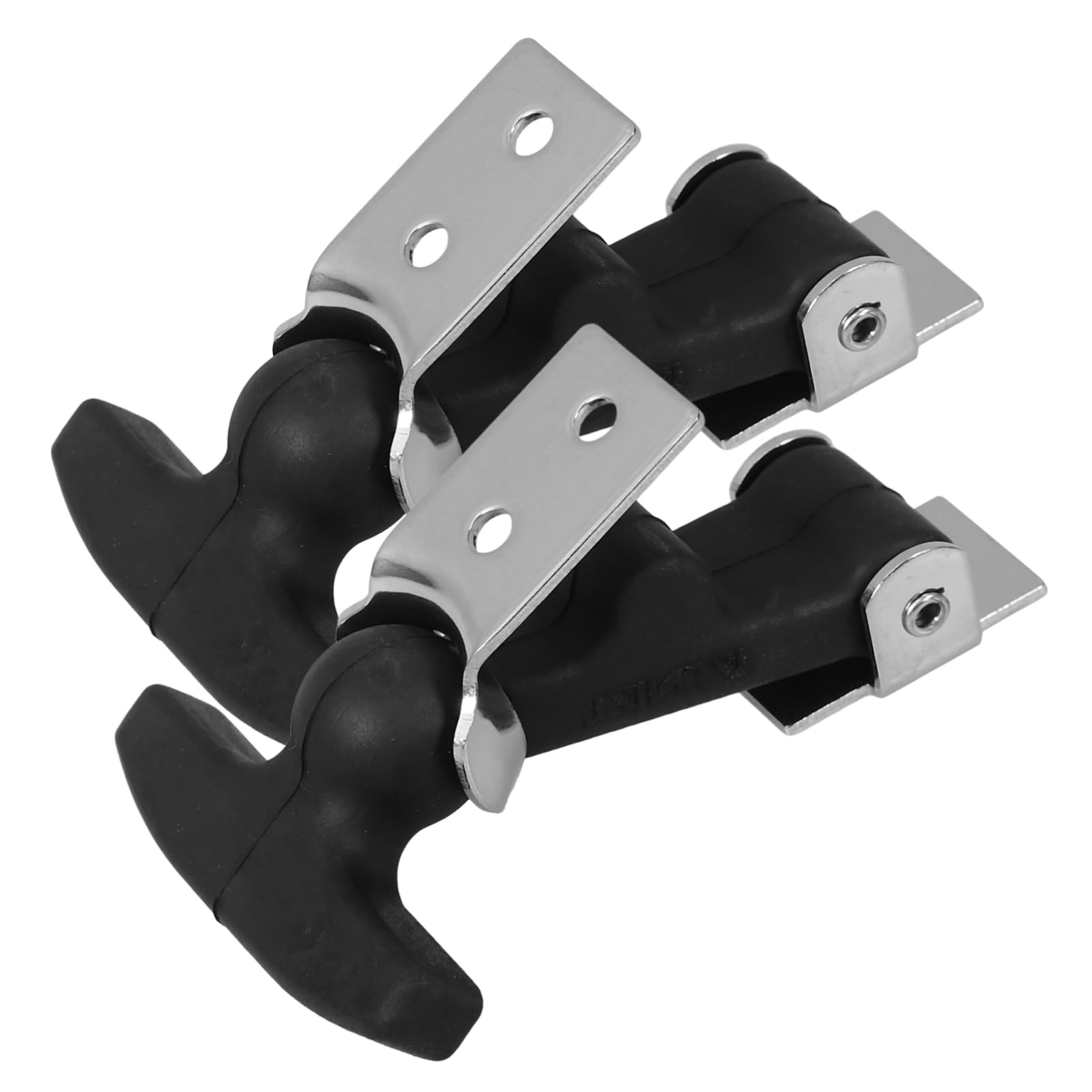 VILLFUL 2pcs Rubber Lock Toolbox Latches Toolbox Hasp Flexible Latches Cabinet Latch Hatch Latches Hasp Latch Toggle Latch Clamp Clasp Buckle Latch Rubber Latch Black Stainless Steel