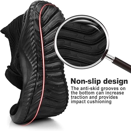 Miniatura 4 de Feethit - Tenis de caminar antideslizantes para hombre, ligeros, transpirables, cómodos y de moda