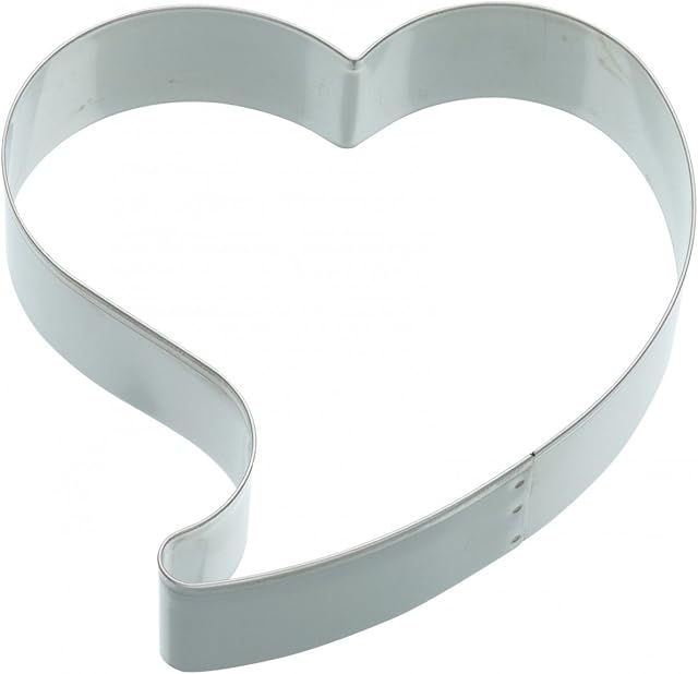 Kitchen Craft KC3540 Metal Cookie Cutter-Large 12cm Heart Design, Silver