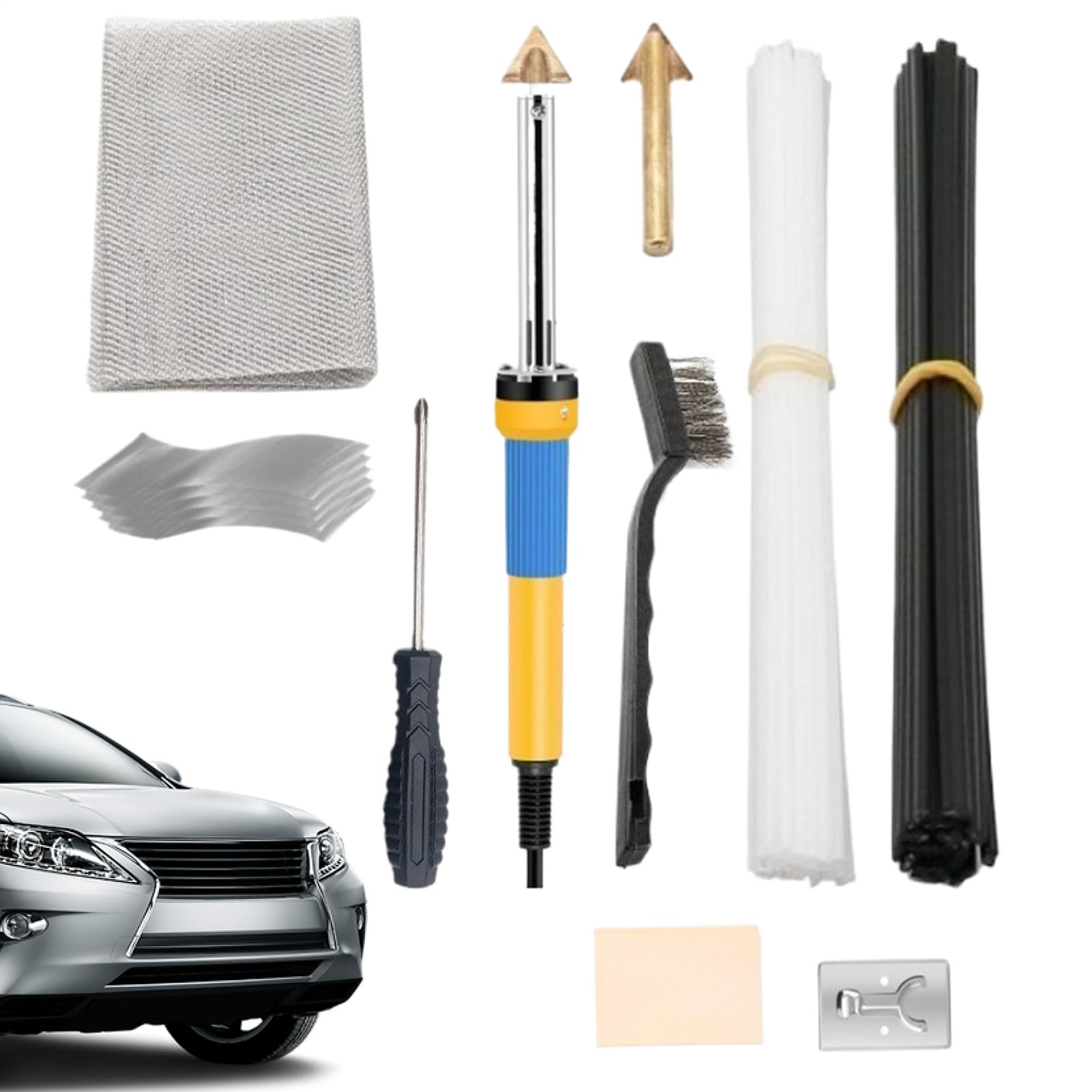 Kit de réparation de pare-chocs fer à souder plastique pour atelier et extérieur
