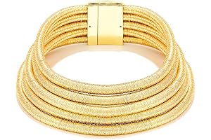 African Chunky Gold Choker Necklace