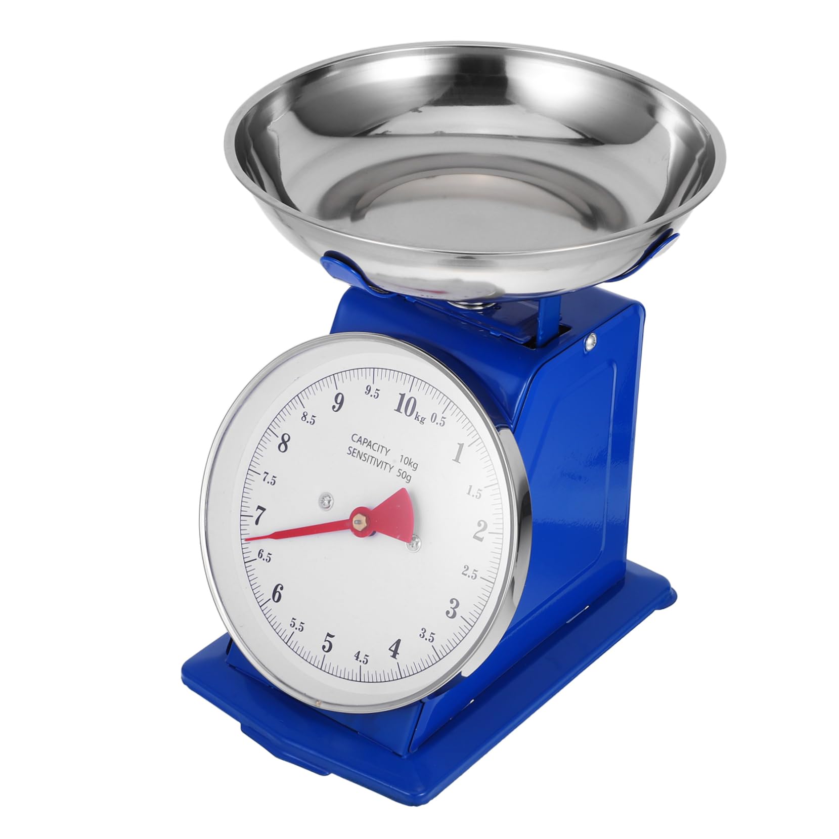 Genérico 10kg Báscula De Cocina Mecánica Vintage Dial y Bandeja Extraíble Para Ingredientes Secos Frutas