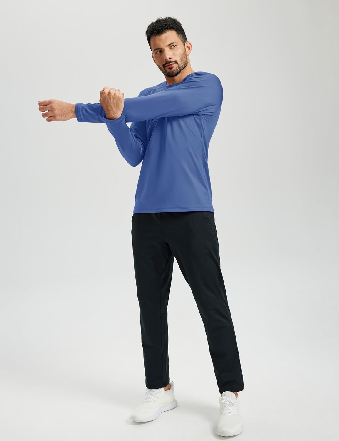 TACVASEN Men's Thermal Shirt Long Sleeve Fleece Lined Base Layer Lightweight Athletic Undershirt Winter Tops Workout - Image 2