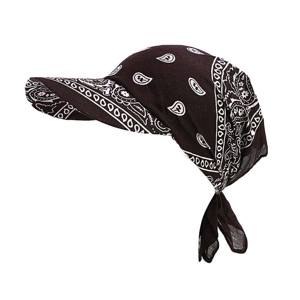 Ulalaza Women's Black Chemo Headwear Turbans Cancer Hats Sleeping Hats Sleep Bonnet Cap Baseball Cap