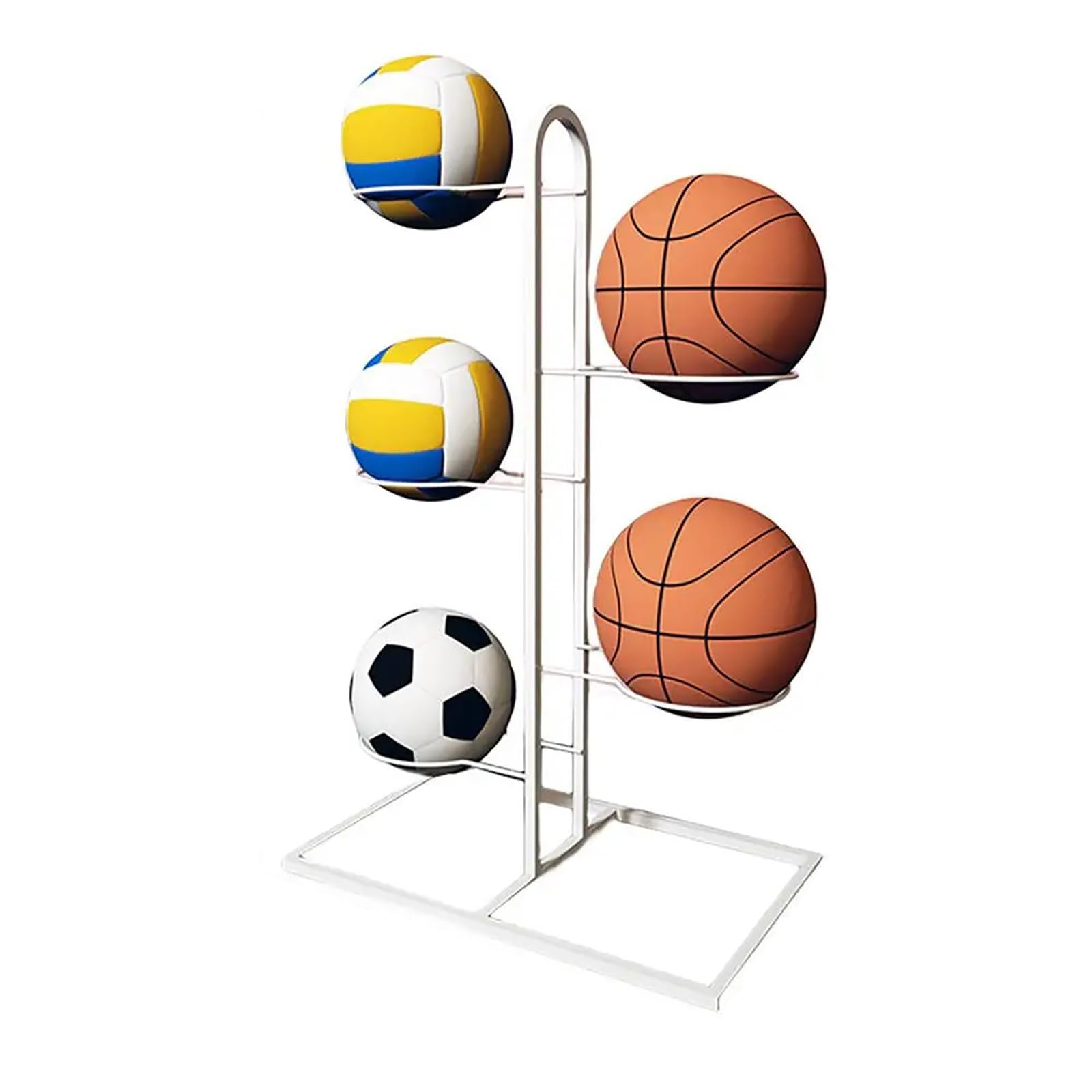 Multilayer Basketballkorb-Unterstützung, Indoor-Sportballhalter für Volleyball & Kinder, platzsparendes Design für Zuhause & Kindergarten