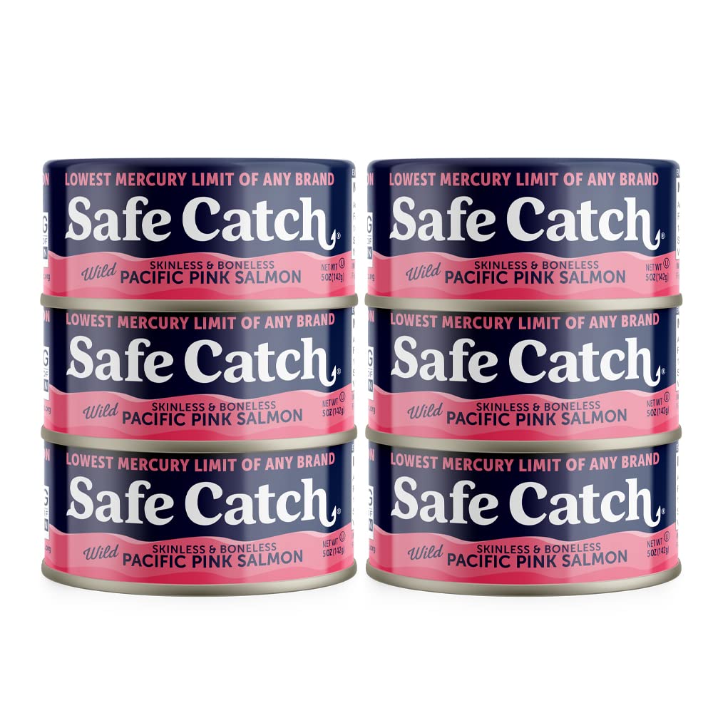 Buy Safe Catch Wild Pink Salmon Canned WildCaught Skinless less Salmon