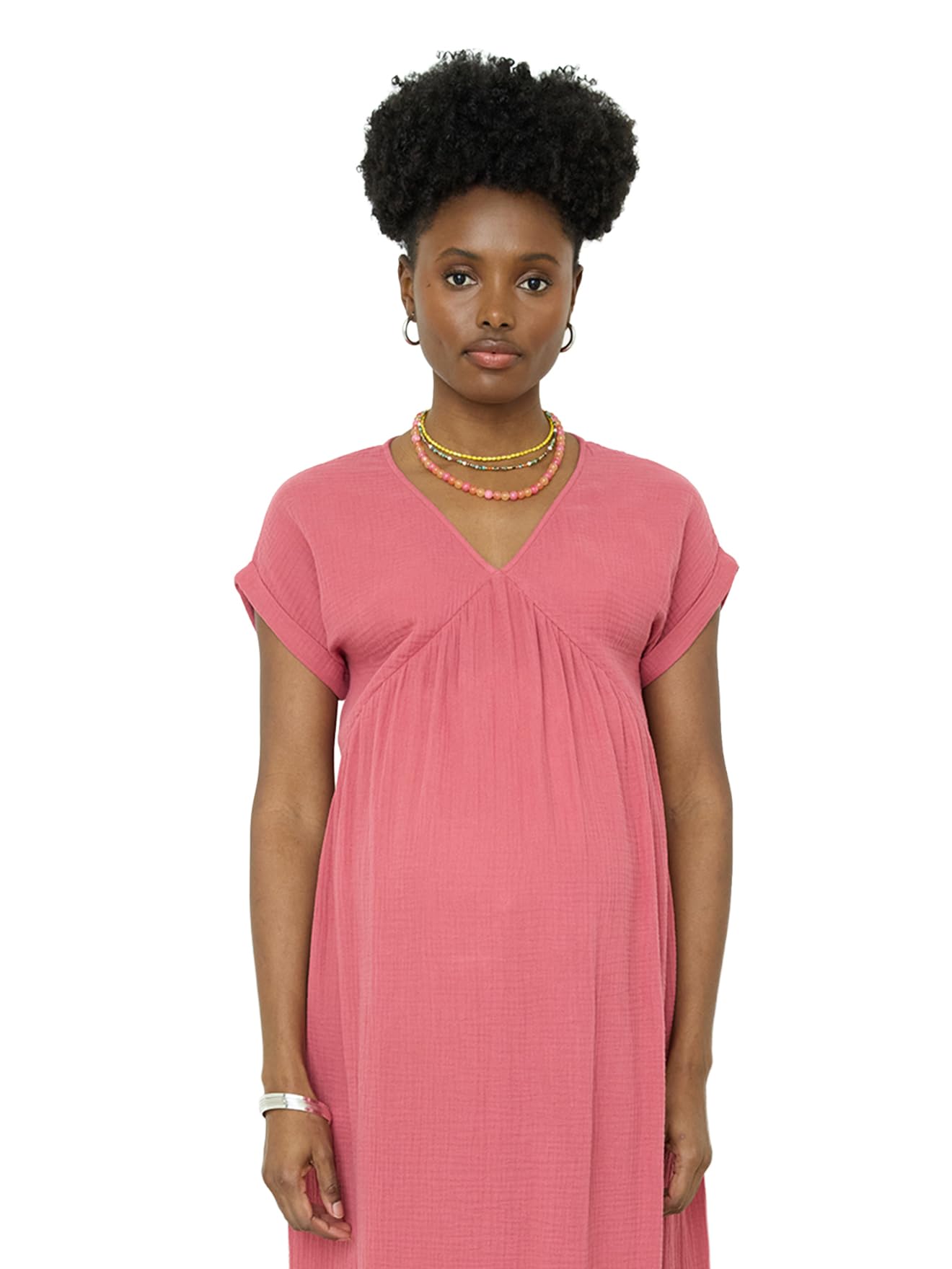 VERTBAUDET Robe Longue Grossesse et Allaitement Col V