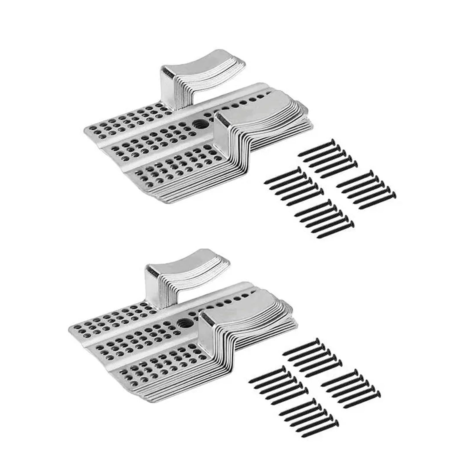 Wall Repair Clips Stainless Steel Reinforcement Brackets 3.14 X 0.78 in Perforated Clips for Wall Repair Reinforcement Bracket Steel Clip Home Maintenance Hardware Perforated Bracket