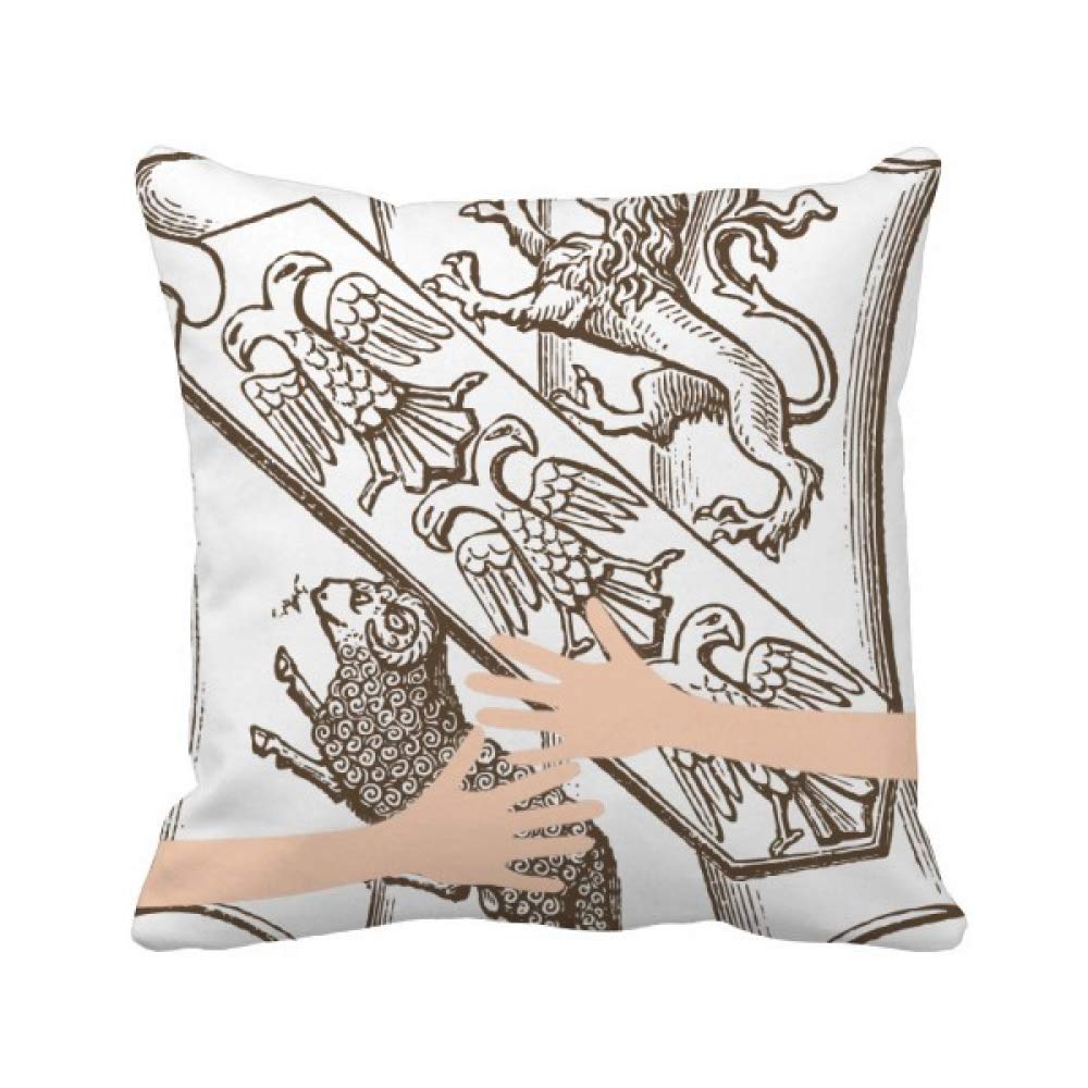 Coussin mouton noir et blanc elegance baroque textile haut de gamme decoration salon
