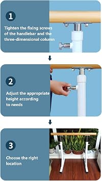 Ballet Barre Stick, Freestanding Height Adjustable Dancing Bar, Ballet Equipment for Home Studio Schools Dance or Active Workouts (Color : White, Size : 1 m) (Pink 1 m) (White 1.5 m)
