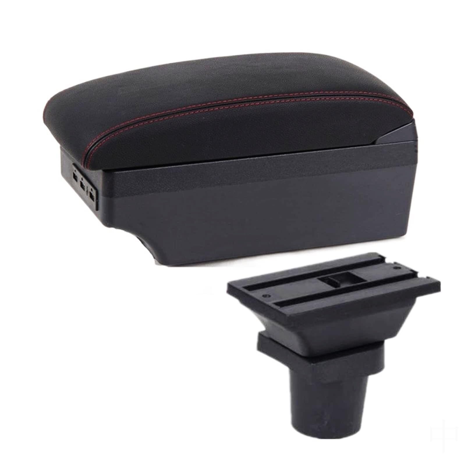 NVCPHGEDEK Car Armrest Storage Box For Mitsubishi For Colt Center Console Armrest Storage For Box with USB