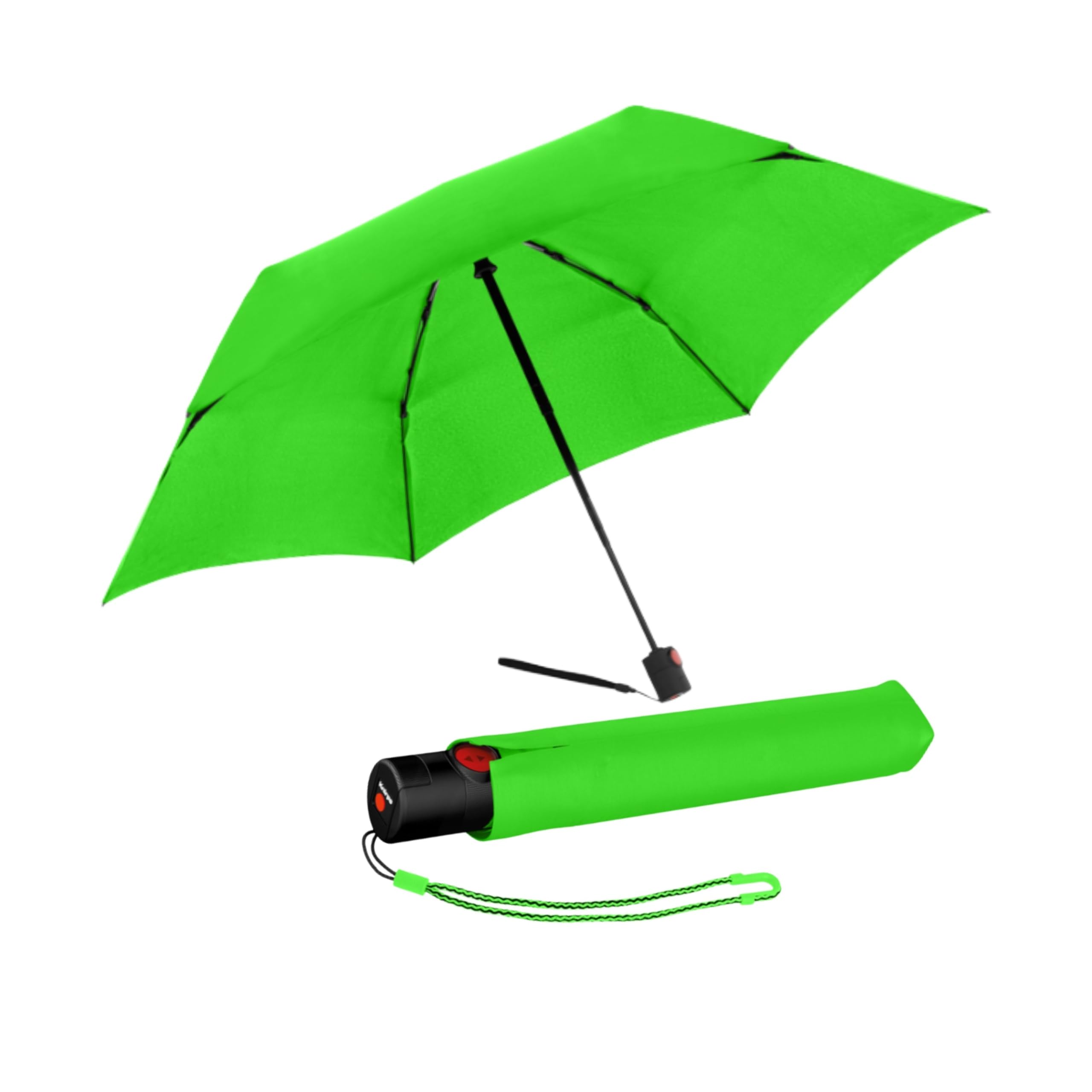 Knirps U.200 Ultra Light Duomatic Automatic Open Rain Umbrella - Compact Windproof Travel Umbrella for Adults - 97cm Diameter Retractable With
