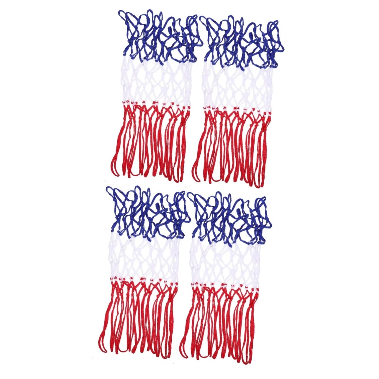 VANZACK 4pcs Basketball Net Replacement Hoops Nets for Training and Practice Easy Installation Weather-Resistant for Use