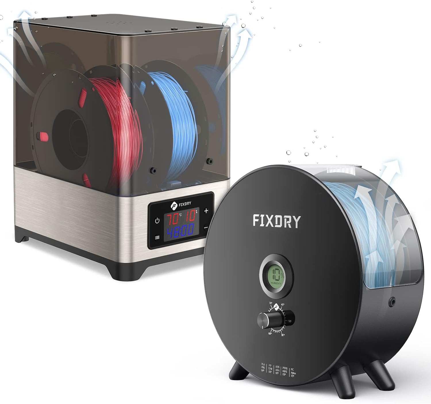 FIXDRY Dual Filament Dryer FT1 & Single Filament Dryer