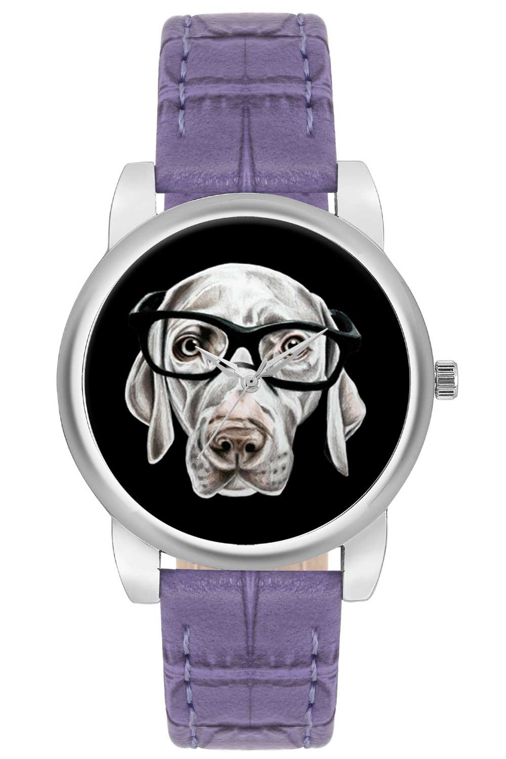 BIGOWL Nerdy Dog Face Illustration Designer Analog Wrist Watch for Women (B01M58FT8F) Amazon Price History, Amazon Price Tracker