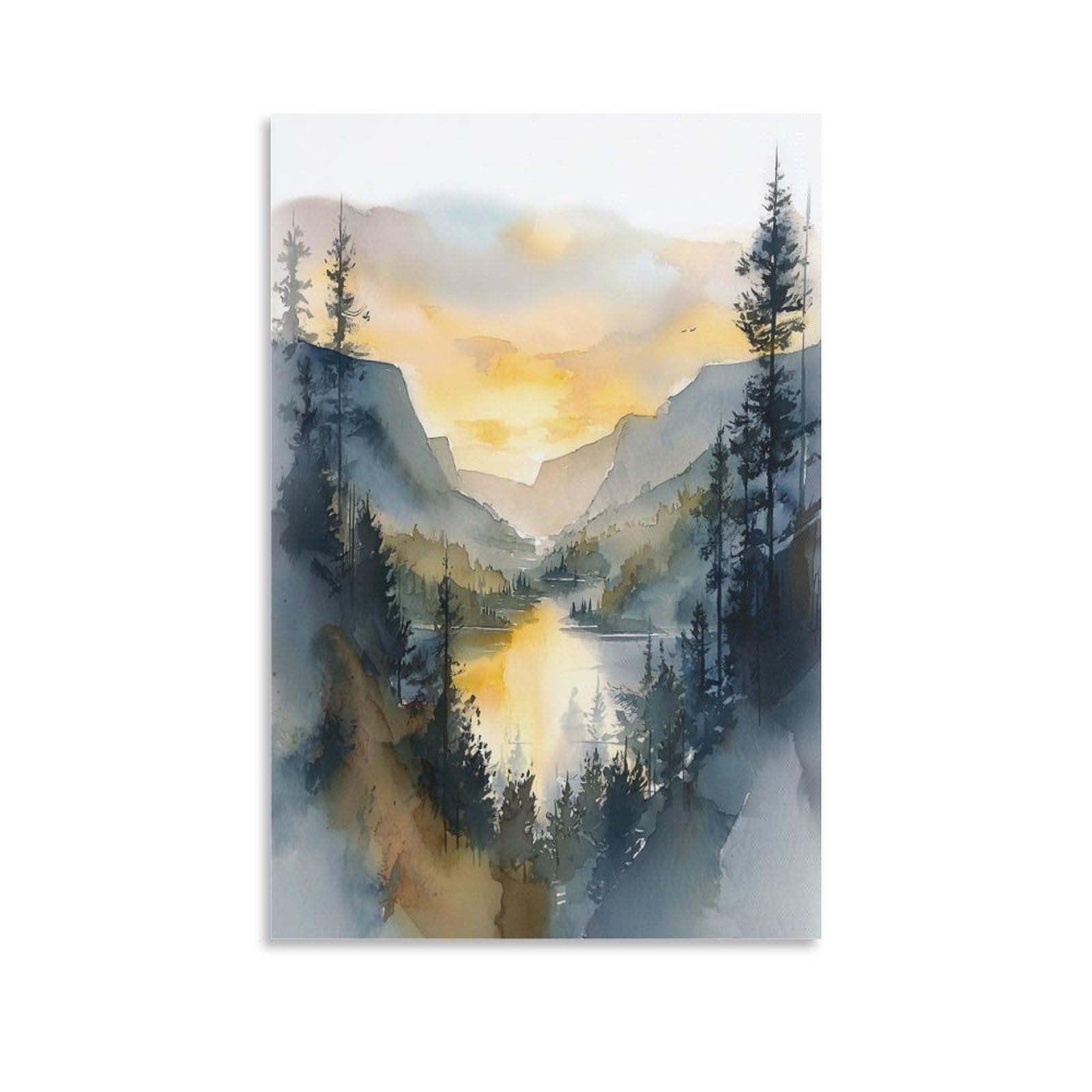 Oregon 20x30inch(50x75cm) Vintage Travel Poster Watercolor Canvas Art