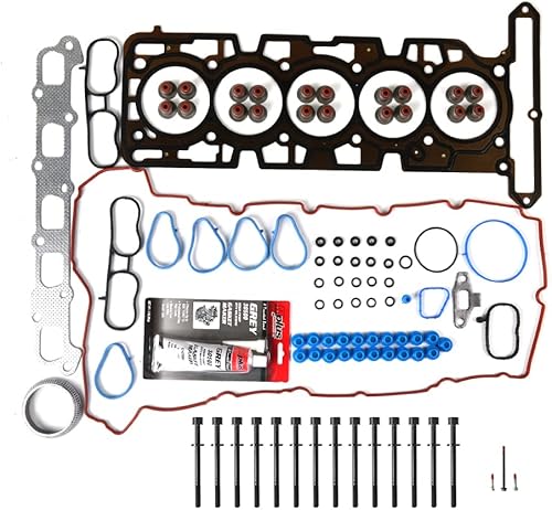 Juego de pernos de junta de cabeza compatible con 07-12 para Chevrolet Colorado, 07-12 para GMC Canyon, 07-10 para Hummer H3, H3T, 07-08 para Isuzu