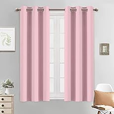 Yakamok Room Darkening Thermal Insulated with Grommet Blackout Curtains for Bedroom, 38Wx45L inch, Turquoise, 2 Panels