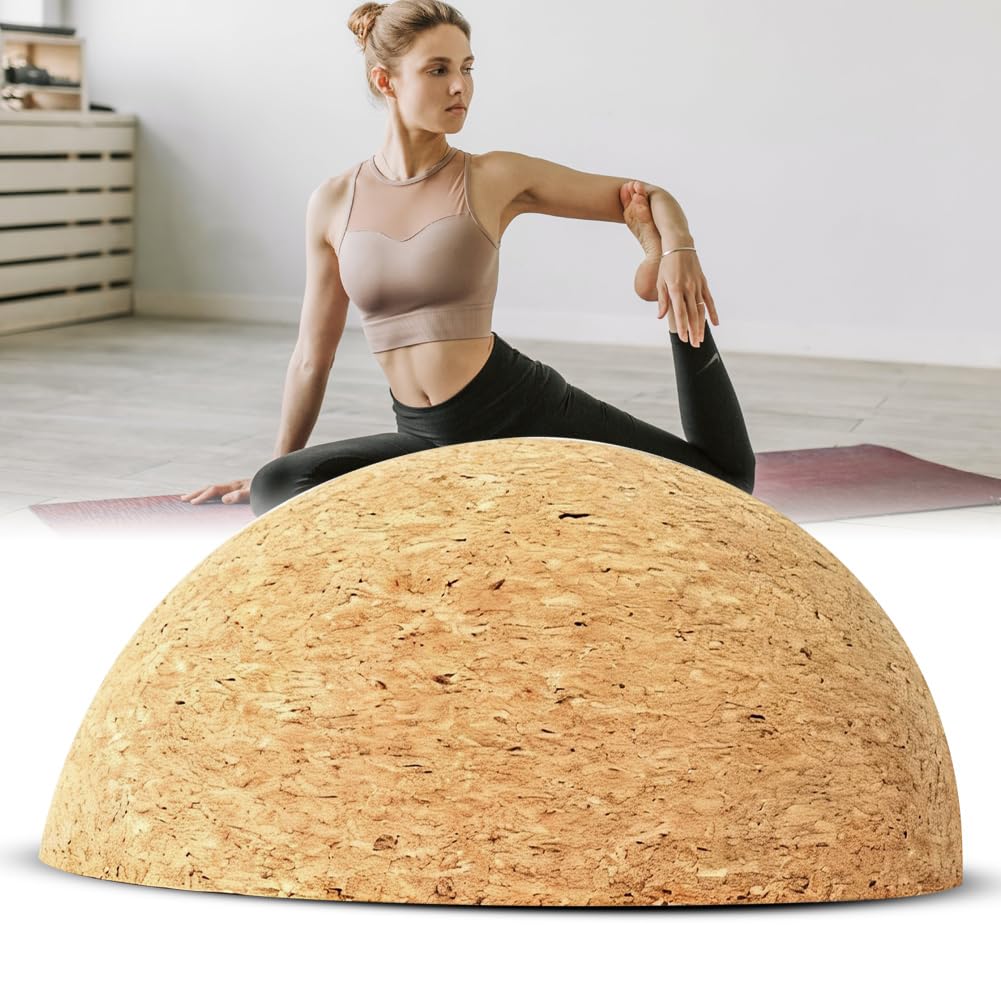 Balance Board Hemisphere Made of Solid Cork for Balance Boards
