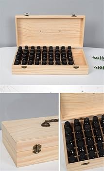 Amazon.co.jp: Pure Vie 木製 エッセンシャルオイル 収納ケース 精油