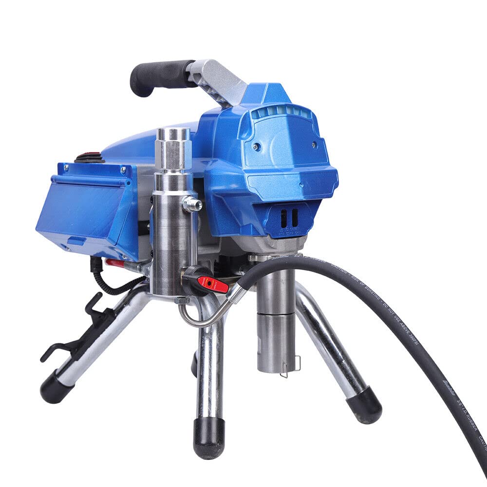 Pulverizador de pintura sin aire, 3000 W, alta presión, regulador de presión, 220 V, 50 Hz, 2,7 L/min, se puede utilizar para pintar, pintura de látex, color de suelo, azul