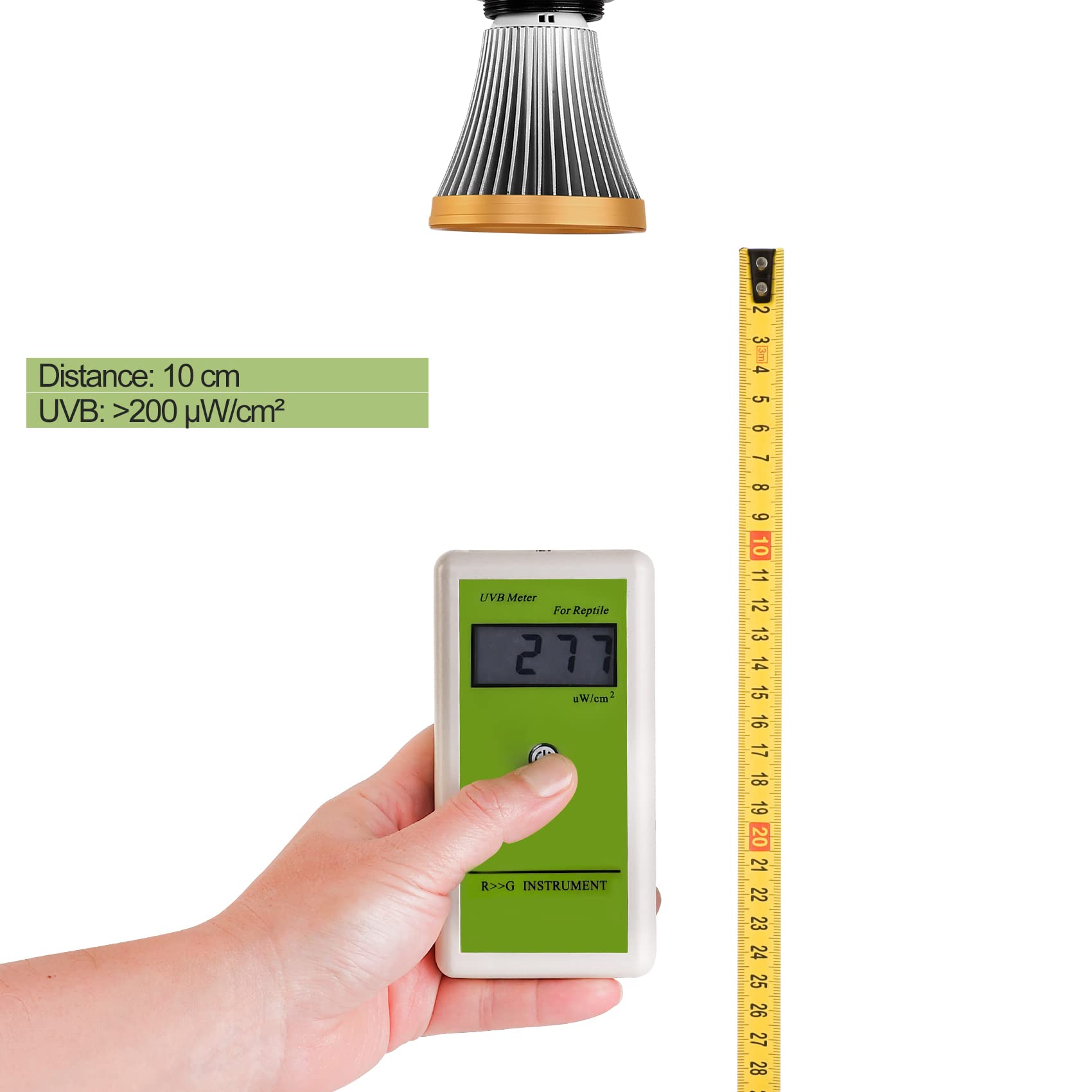 Ampoule UVA UVB pour Reptiles et Amphibiens, Lampe LED 8508 avec Lumière UV