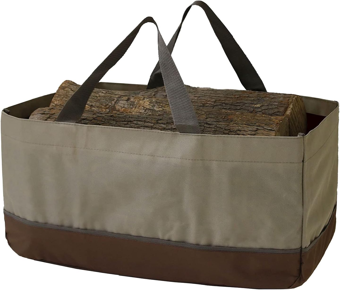 Ejoyous Firewood Log Carrier Bag, Large Firewood Bag Heavy Duty Wax Canvas Log Carrier Tote for Camping, BBQ Barbecue or Normal Storage, Fireplace Accessories - Image 7