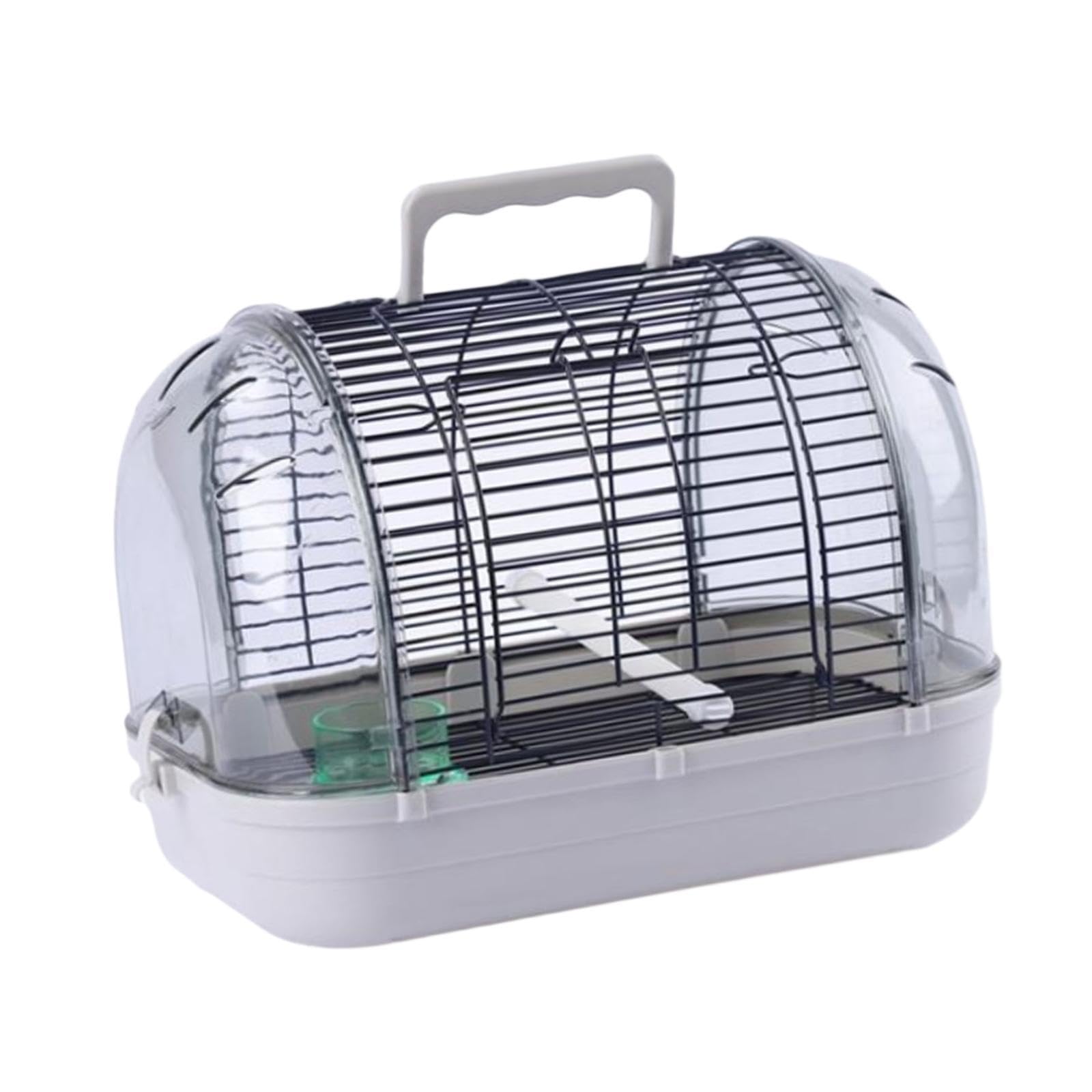 Fenteer Transportador de Aves para Loros Y Periquitos, Diseño Práctico, L Gray