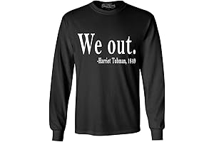 Black History Shirt for Women: Harriet Tubman, 1849 Long Sleeve Shirt