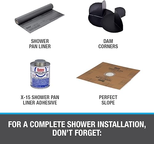 Miniatura 8 de Kit de revestimiento para cajuela color gris Oatey 41620 40, 5-pies x 6-pies