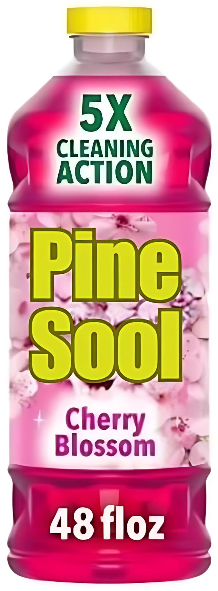 Pine Sool Multi-Surface Cleaner, Cherry Blossom, 48 Fluid Ounces 2 Heavy Duty Scrub Sponges, Individually Wrapped
