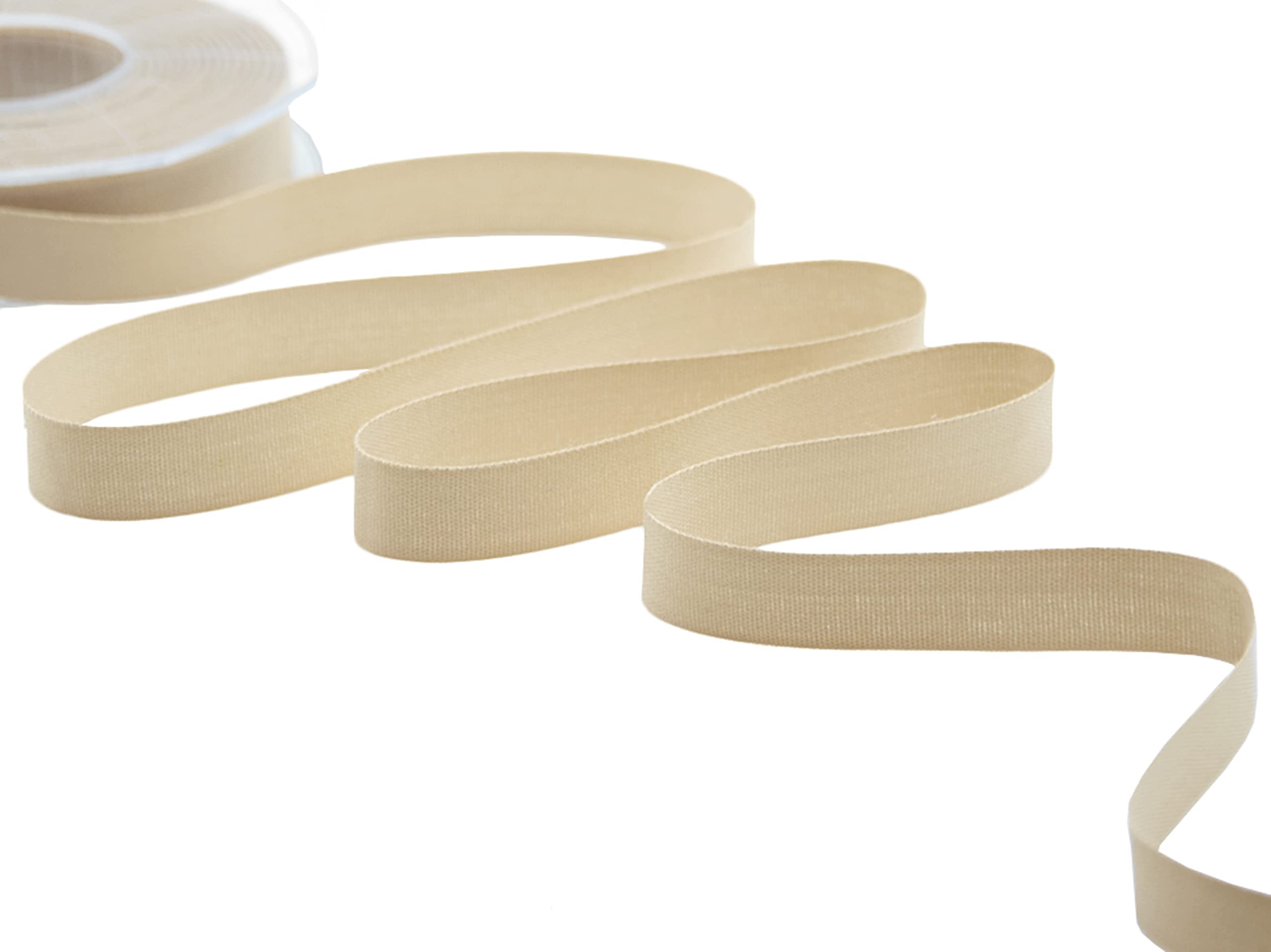 Furlanis Ribbon, Polycotton, Beige, 15 mm x 25 m