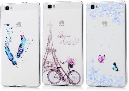 3 x Fundas Huawei P8 Lite 2015 / 2016, KASOS Carcasa para Huawei P8 Lite 2015/2016 Case Silicona TPU Blanda Ultrafina 3 x Fundas Huawei P8 Lite 2015 / 2016, KASOS Carcasa para Huawei P8 Lite 2015/2016 Case Silicona TPU Blanda Ultrafina
