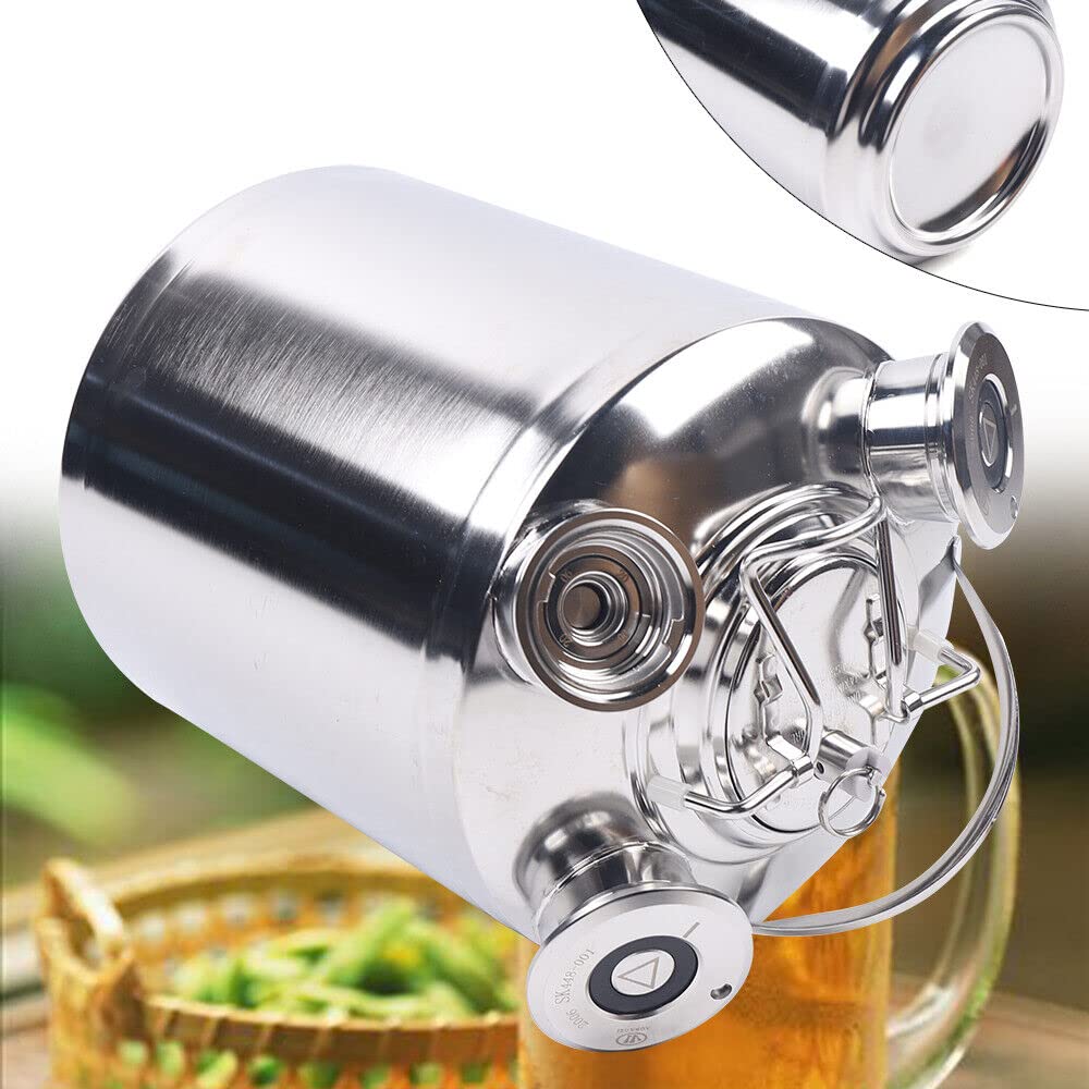 Botte per la pulizia della birra in acciaio inox, con 3 teste