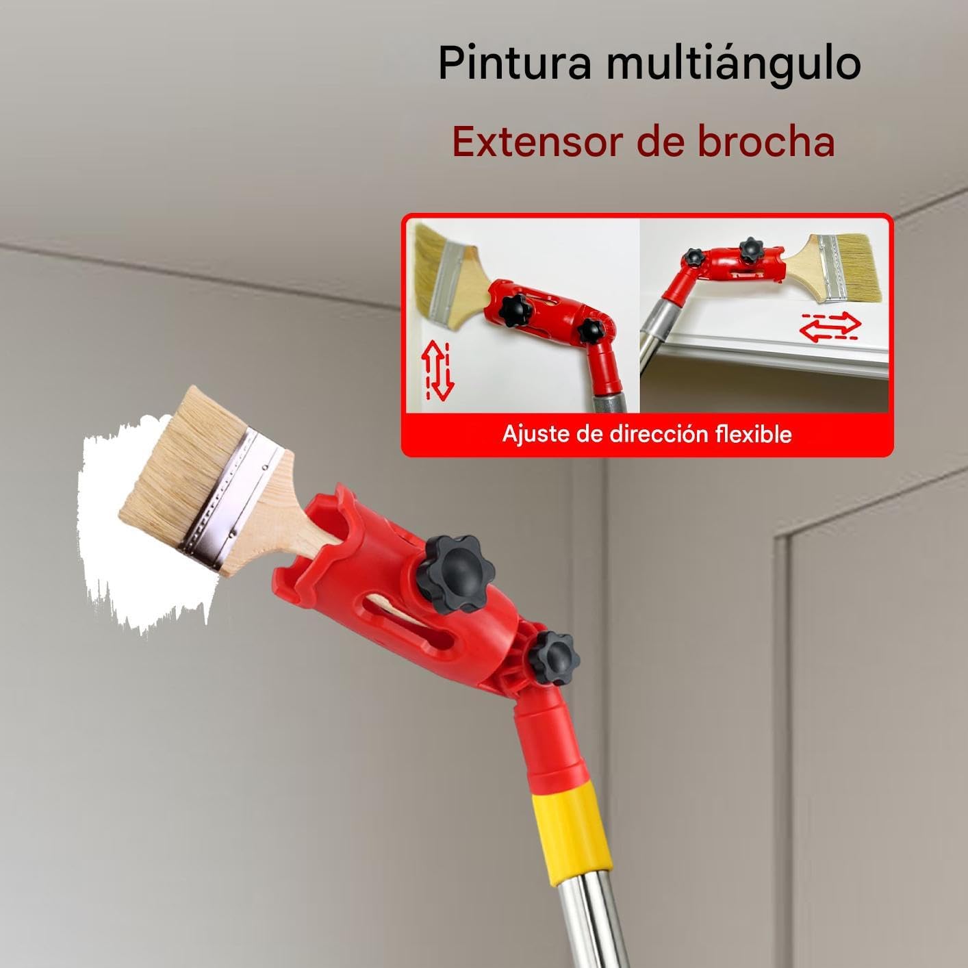 Set di rulli multifunzione con manico allungabile e pennello, ideale per ritocchi di casa, lavori artigianali, recinzioni, pavimenti, soffitti, porte, pareti e pellicce