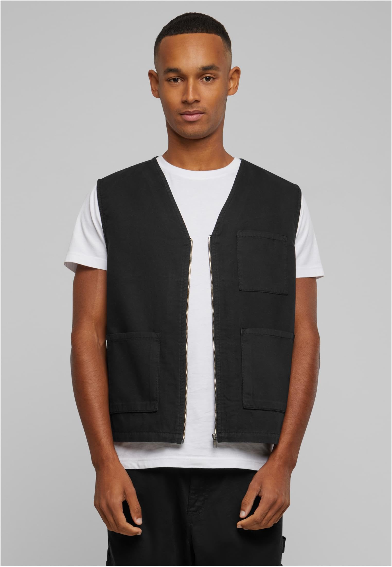 Urban Classics Chaleco de Algodón Orgánico Chaqueta Hombre