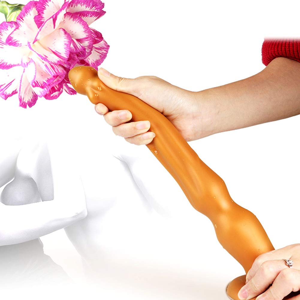 SXOVO Dildo Anale in Silicone Plug Analesex per Stimolazione del punto G e Massaggio Prostatico Dildo Grande con Potente Ventosa Sex Toy per Uomo Donna(S)