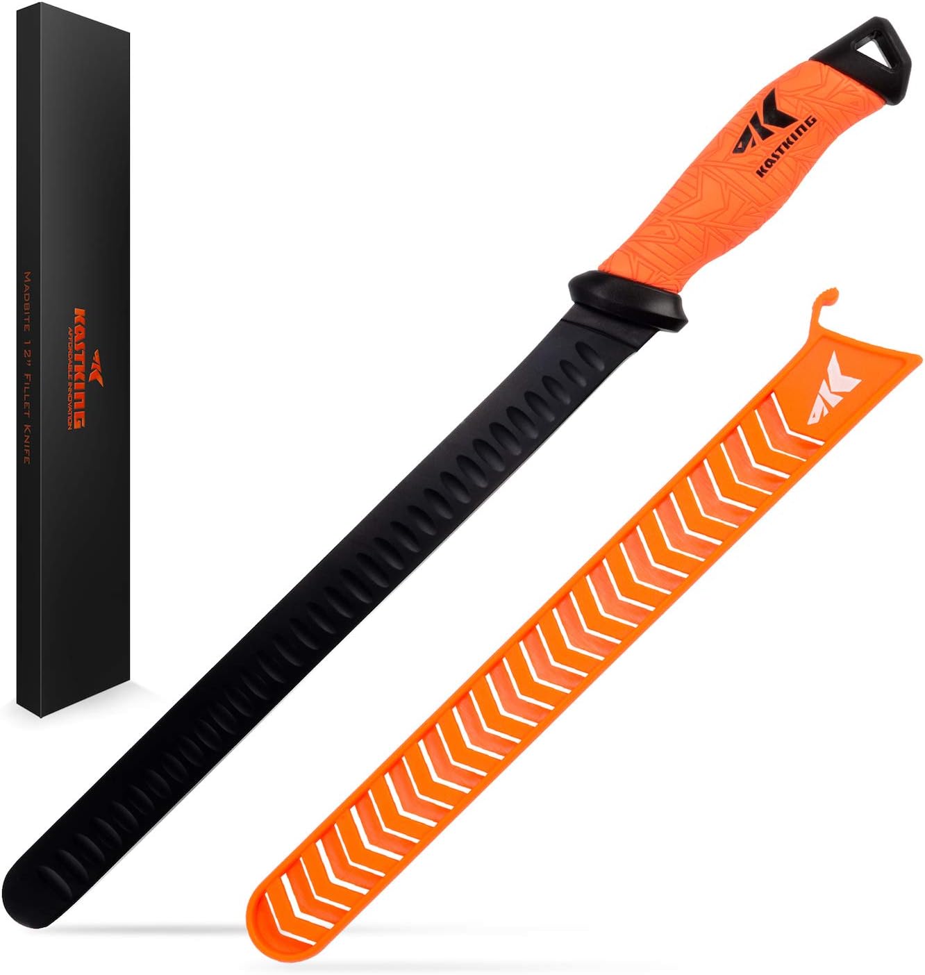 KastKing Speed Demon Pro Fillet Knife - Razor Sharp G4116 German Stainless-Steel Blade, Professional Level Knives for Filleting and Boning, Non-Slip Handles, Includes Protective Sheath