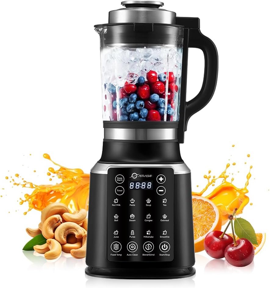 Blenders for Kitchen 59oz Glass Blenders with Heating