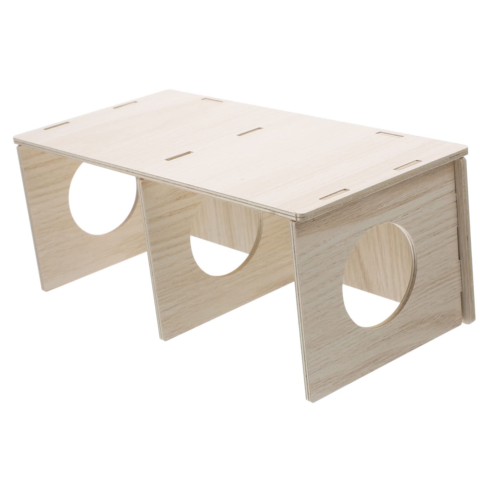 TOYANDONA 2 Stück Hamsterhaus aus Massivem Holz Mittlere Lustiges Versteck für Hamster und Meerschweinchen Sicherer Nager Unterschlupf Langlebiges Holzspielzeug für Kleintiere Leicht zu