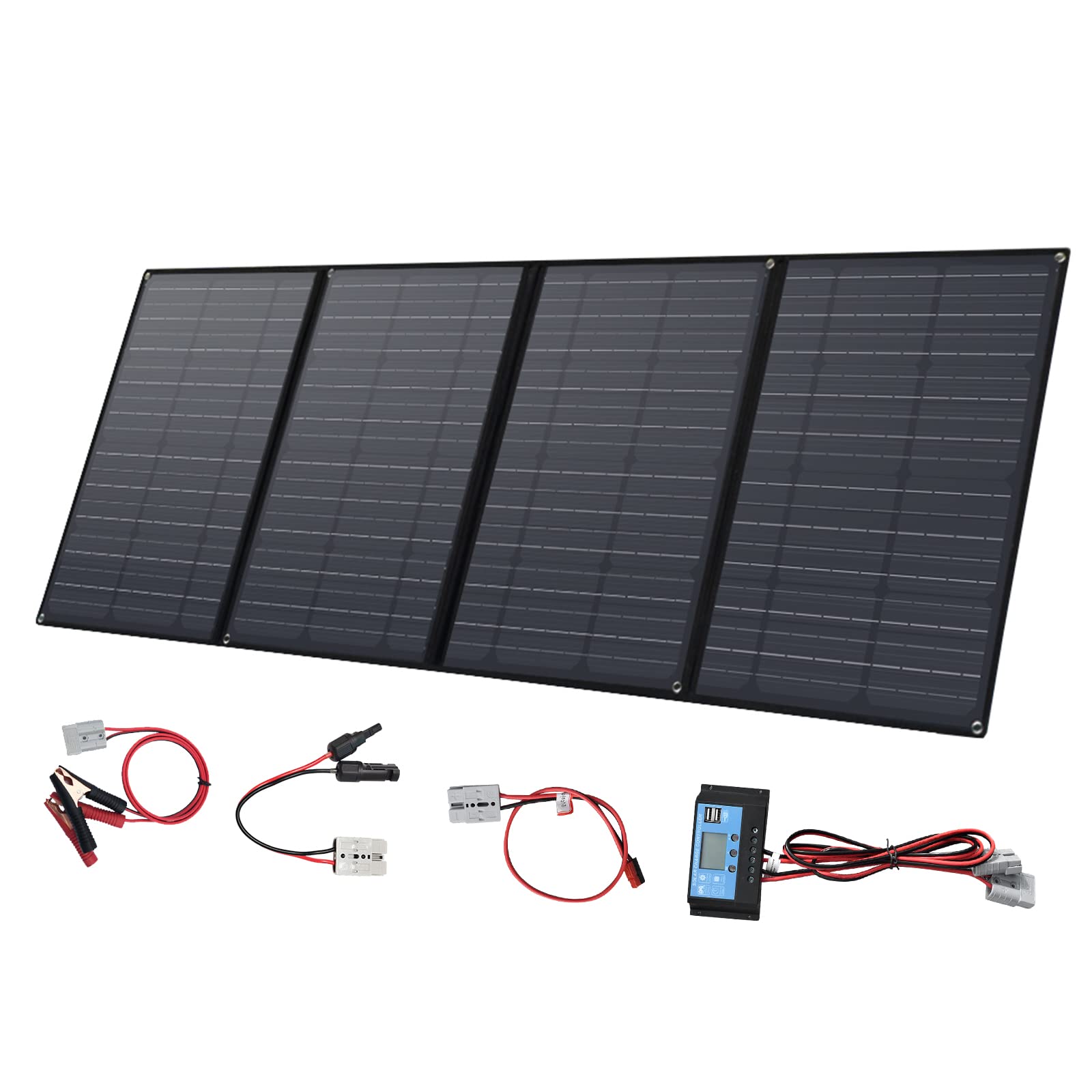 XINPUGUANG 200W Portable Solar Panel Foldable Solar Charger 20A Controller for Camping RV Boat Car Power Station