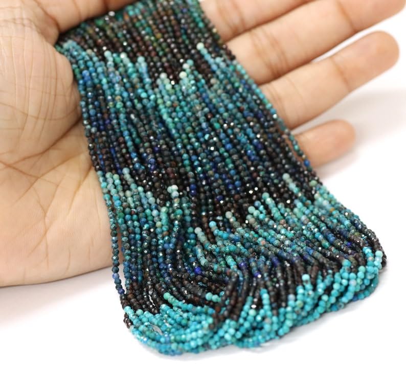 Perles en chrysocolle pour créer vos propres colliers bohèmes et bracelets bien-être