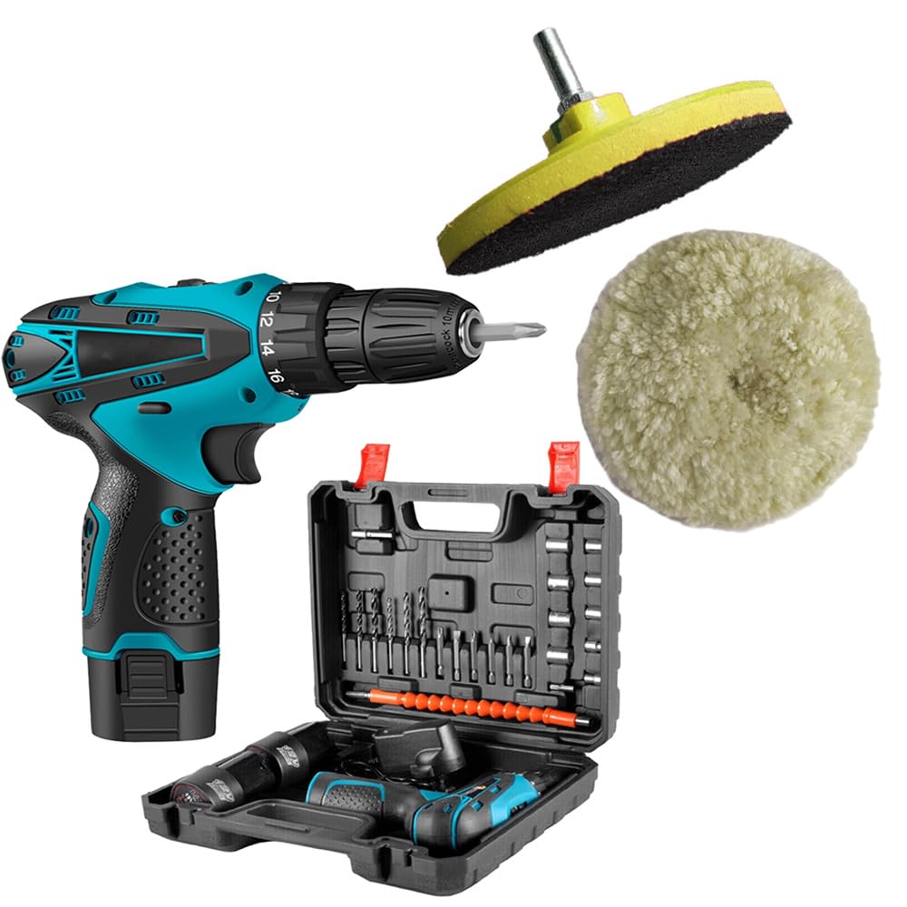 MLD 12v Cordless Screwdriver Machine Accessories tool kit Set With Combo Polishing Buffing wool pad SUK-01947 (10mm/12v/750 Rpm//Multicolor) (Cordless_kits +polising Set) (B0CJ6S2FGF) Amazon Price History, Amazon Price Tracker