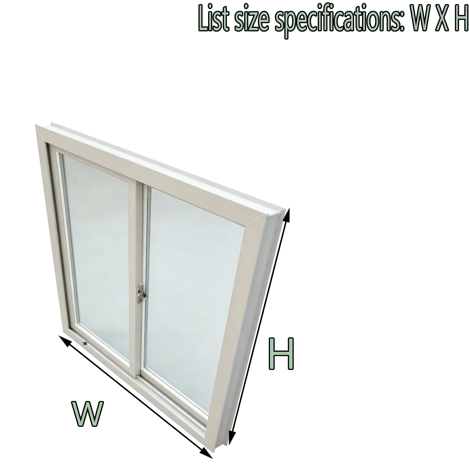 Ventana Corrediza Horizontal Pequeña For Baño,Reemplazo De Ventana De Baño