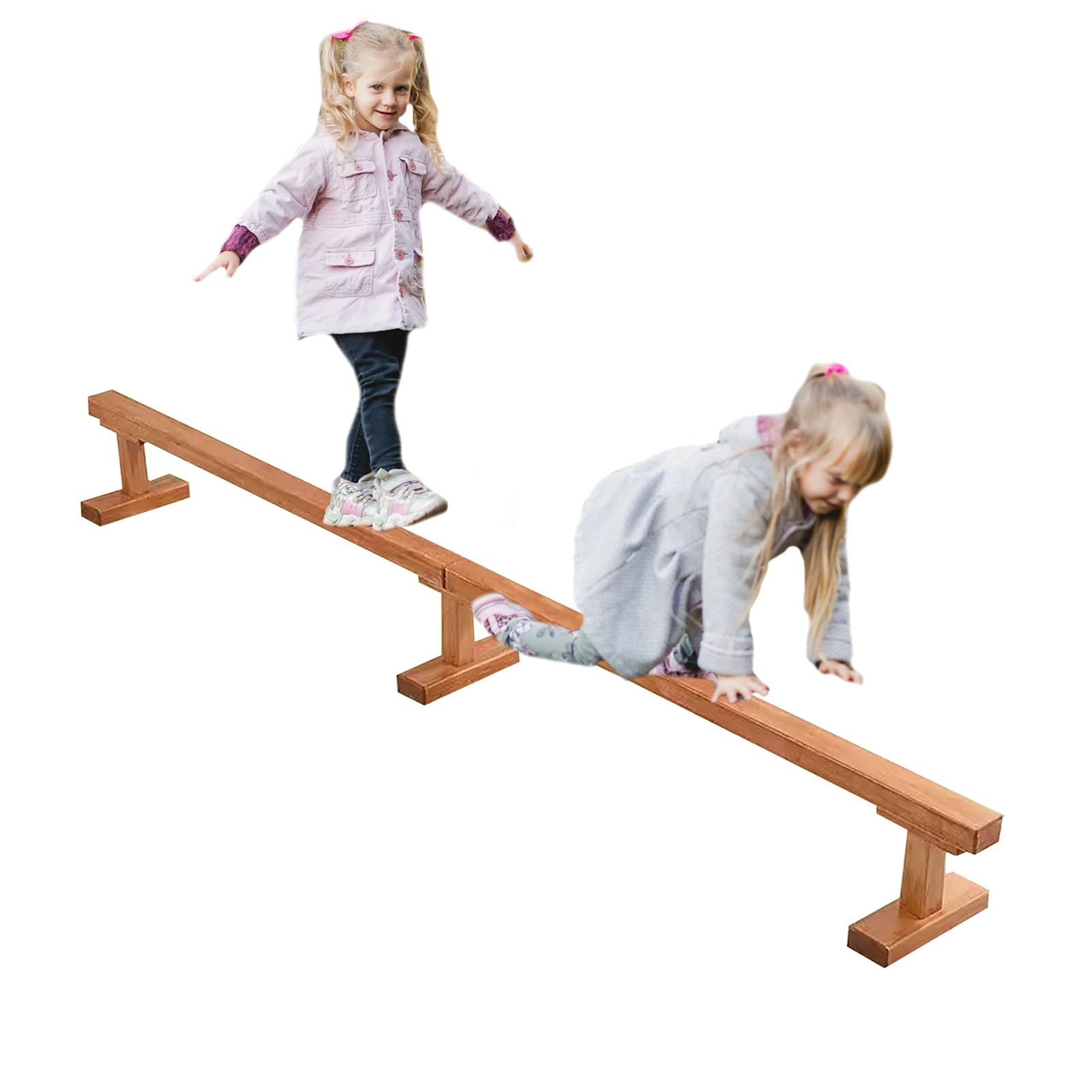 YXXSDP Home Gymnastics/Balance Beam Bar, Athlete Competition Training Walking Beams/Floor Beam, No Tool Require, for School/Travel/Gym Center, Load 198lbs(15cm(5.9in) width/300cm(118.1in) Long)